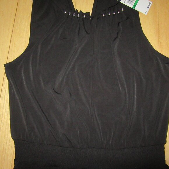 NWT MICHAEL KORS ROMPER/SLEEVELESS/BLACK/SIZE LARGE/STUDS! - Picture 5 of 8